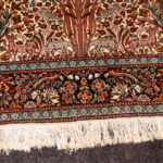 4’ x 6’ Kashmiri Hand Knotted Silk Tree of Life Rug - Image 4