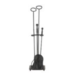 BRADLEY HUBBARD Cast Iron Fireplace Tool Set