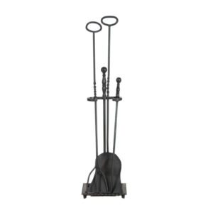 BRADLEY HUBBARD Cast Iron Fireplace Tool Set