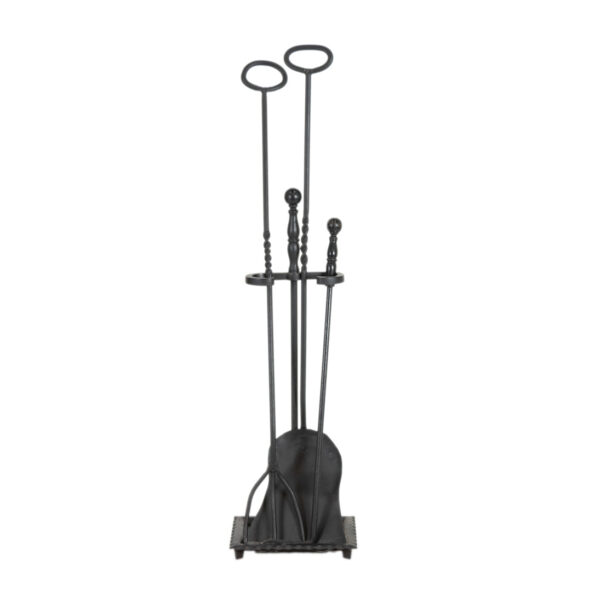BRADLEY HUBBARD Cast Iron Fireplace Tool Set - Image 1