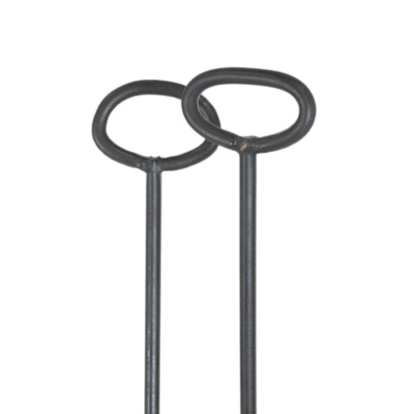 BRADLEY HUBBARD Cast Iron Fireplace Tool Set - Image 2