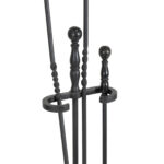 BRADLEY HUBBARD Cast Iron Fireplace Tool Set - Image 3