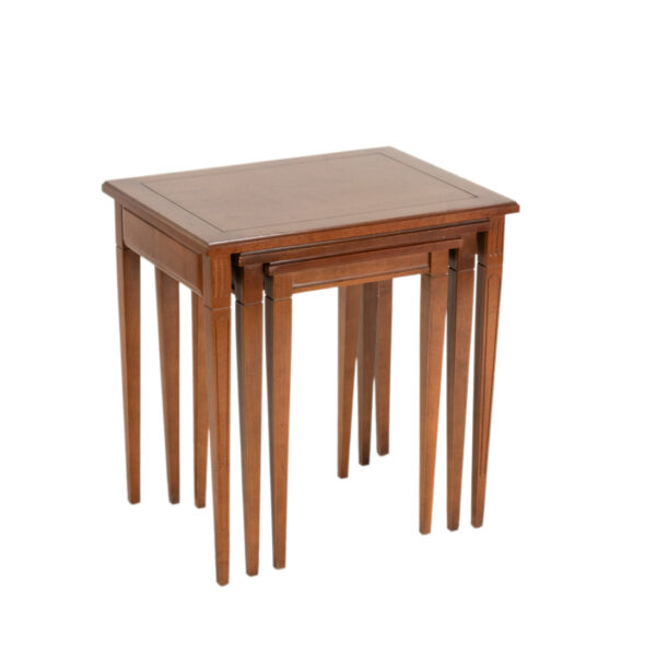 Set of 3 Nesting Tables in Cherry Finish - Image 1