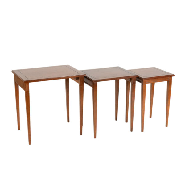 Set of 3 Nesting Tables in Cherry Finish - Image 2