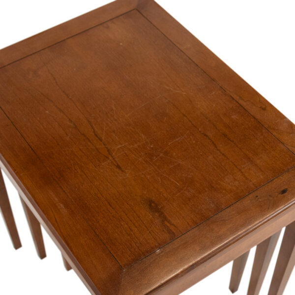 Set of 3 Nesting Tables in Cherry Finish - Image 3