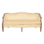 HICKORY CHAIR Federal Style Sofa in Gold Damask Upholstery