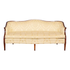 HICKORY CHAIR Federal Style Sofa in Gold Damask Upholstery