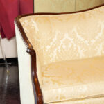 HICKORY CHAIR Federal Style Sofa in Gold Damask Upholstery - Image 3