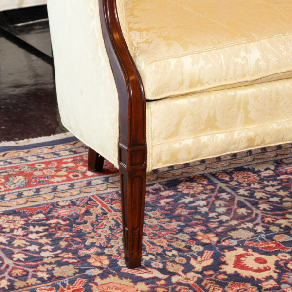 HICKORY CHAIR Federal Style Sofa in Gold Damask Upholstery - Image 5