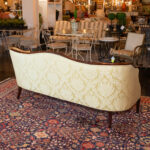 HICKORY CHAIR Federal Style Sofa in Gold Damask Upholstery - Image 7