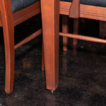 Amish Made Cherry Dining Table with 4 Leaves and 6 Slat Back Chairs - Image 4