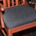Amish Made Cherry Dining Table with 4 Leaves and 6 Slat Back Chairs - Image 7