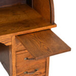 Vintage Oak Child Roll Top Desk with Chair - Image 5