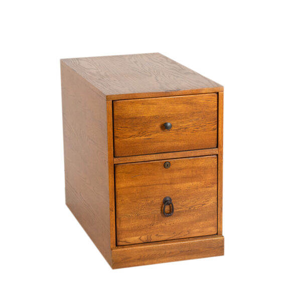 Oak Two Drawer File Cabinet - Image 1