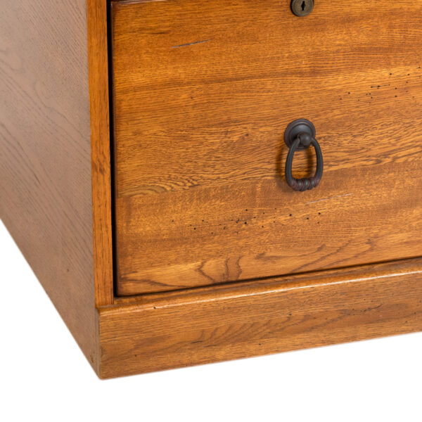 Oak Two Drawer File Cabinet - Image 3