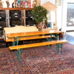 Vintage German Beer Table with Benches - Image 6