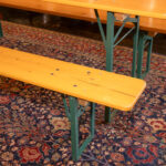 Vintage German Beer Table with Benches - Image 3