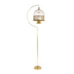 Vintage HENDRYX Brass Bird Cage with Stand