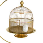 Vintage HENDRYX Brass Bird Cage with Stand - Image 2