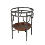Vintage Wrought Iron and Rattan Tray Table - Image 3