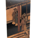 Black Lacquer Chinoiserie Style Pedestal - Image 3