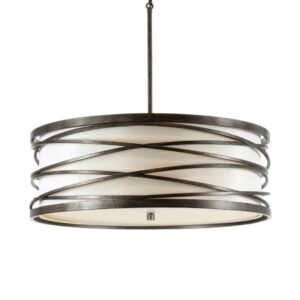 KICHLER KRASI Four Light Chandelier in Warm Bronze Finish