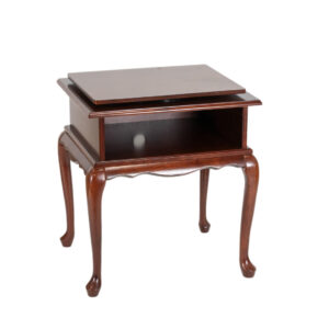 BOMBAY CO. End Table with Lazy Susan Top