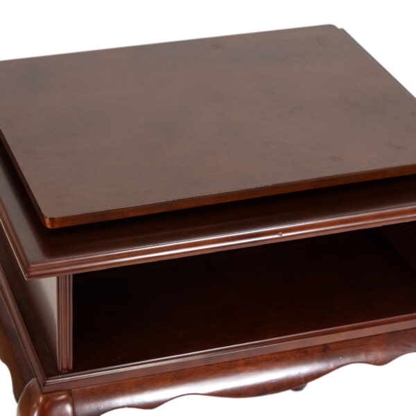 BOMBAY CO. End Table with Lazy Susan Top - Image 2