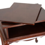 BOMBAY CO. End Table with Lazy Susan Top - Image 3