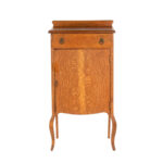 Antique Victorian Tiger Oak Music Cabinet