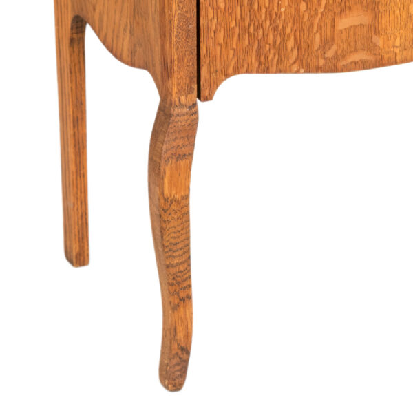 Antique Victorian Tiger Oak Music Cabinet - Image 4