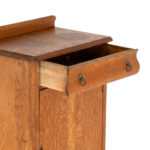 Antique Victorian Tiger Oak Music Cabinet - Image 3