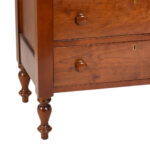 Traditional Three Drawer Nightstand with Glass Top - Image 4