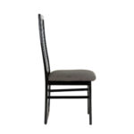 Set of 4 Postmodern Slat Back Dining Chairs in Black Lacquer - Image 6