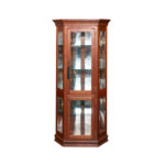 Amish Made Cherry Corner Curio Cabinet