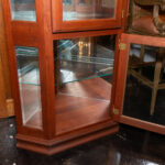 Amish Made Cherry Corner Curio Cabinet - Image 6