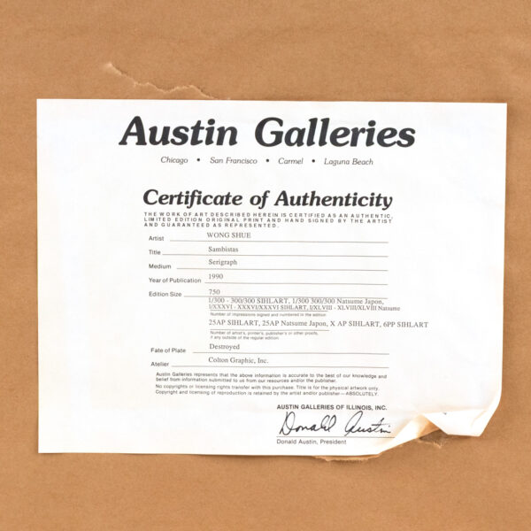 ADRIAN WONG SHUE “Sambistas” Limited Edition Serigraph - Image 6