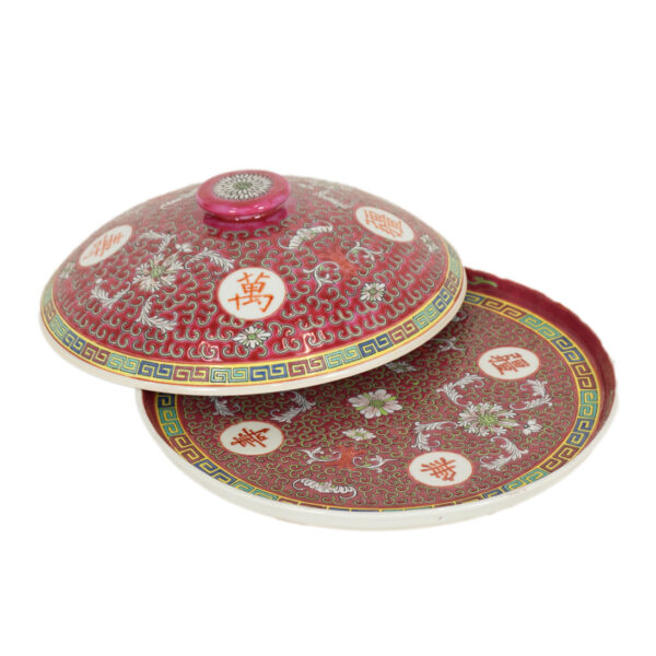 64 Piece JINGDEZHEN MUN SHOU Longevity China Set - Image 9
