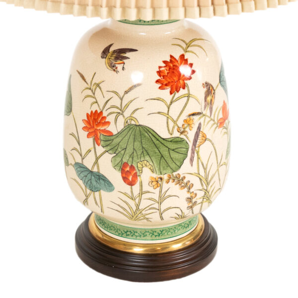 FREDERICK COOPER Hand Painted Porcelain Ginger Jar Lamp - Image 3