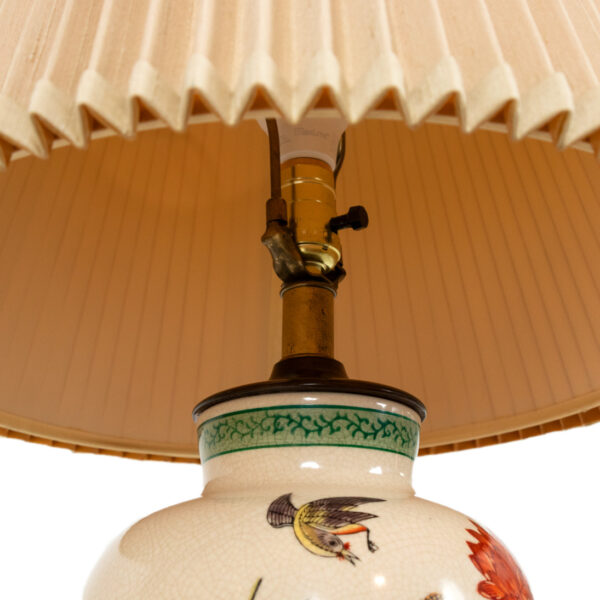FREDERICK COOPER Hand Painted Porcelain Ginger Jar Lamp - Image 4