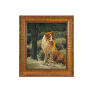 Original Oil Painting of a Collie