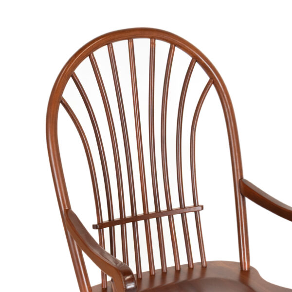 Amish Made Cherry Windsor Back Desk Chair - Image 3