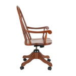 Amish Made Cherry Windsor Back Desk Chair - Image 6
