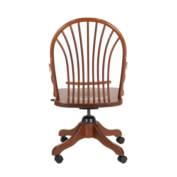 Amish Made Cherry Windsor Back Desk Chair - Image 7