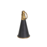 Vintage CHAPMAN Dual Brass Candlestick Lamp with Black Metal Shade - Image 5