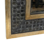 UTTERMOST Woven and Brass Finish Framed Mirror - Image 3