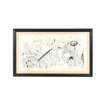 AL HIRSCHFELD “CBS News” Lithograph