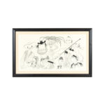 AL HIRSCHFELD “CBS Tuesday” Lithograph