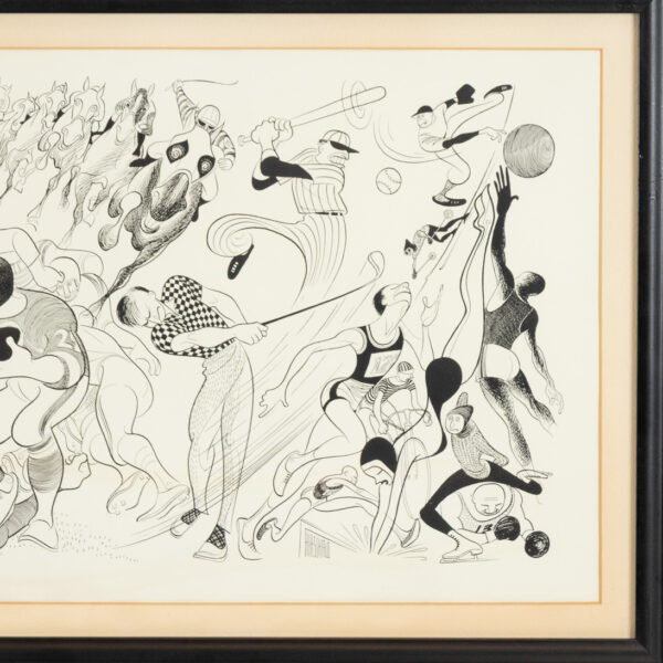 AL HIRSCHFELD “CBS Sports” Lithograph - Image 3