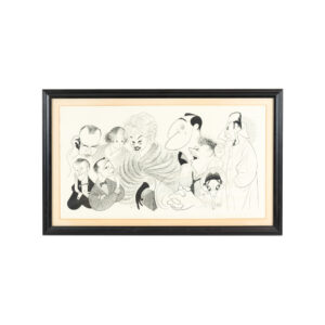 AL HIRSCHFELD “CBS Monday” Lithograph